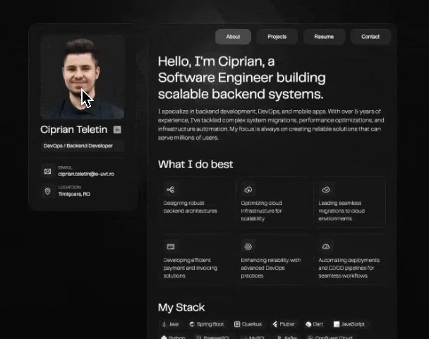 Ciprian Teletin — Portfolio